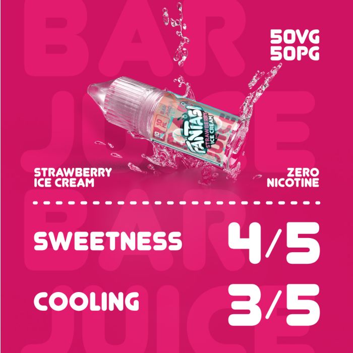 Strawberry Ice Cream Bar Vape Juice by Fantasi | 2.99